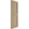 Ekena Millwork Rustic Two Equal Panel Flat Panel Rough Cedar Faux Wood Shutters (Per Pair), Primed Tan, 12"W x 34"H SHUFP12X34RCPR - alternate 8
